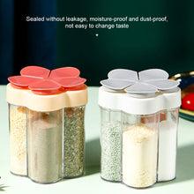Load image into Gallery viewer, 5 in 1 Seasoning Bottle Household Use Sealed with Labels Moisture-proof Flip Cover Seasoning Can Kitchen Simple Seasoning Can
