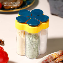 Load image into Gallery viewer, 5 in 1 Seasoning Bottle Household Use Sealed with Labels Moisture-proof Flip Cover Seasoning Can Kitchen Simple Seasoning Can
