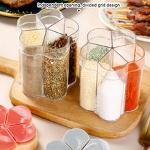 Load image into Gallery viewer, 5 in 1 Seasoning Bottle Household Use Sealed with Labels Moisture-proof Flip Cover Seasoning Can Kitchen Simple Seasoning Can
