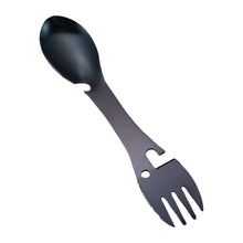 Load image into Gallery viewer, 3 in 1 Stainless Steel Multifunctional Fork Spoon Bottle Opener Can Opener Outdoor Camping Portable Kitchen Utensils

