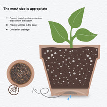 Load image into Gallery viewer, Flower Pot Gasket Ceramic Dark Gray Leak Proof Soil Ultra Large Diameter Breathable Insect Proof Plastic Circular Grid Gasket
