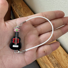 Load image into Gallery viewer, Dollhouse Mini Pendant Guitar Cartoon Cute Little Mini Musical Instrument Ornament Cartoon Pendant Sweet Couple Best Friend Gift
