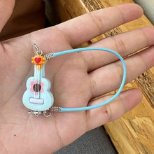 Load image into Gallery viewer, Dollhouse Mini Pendant Guitar Cartoon Cute Little Mini Musical Instrument Ornament Cartoon Pendant Sweet Couple Best Friend Gift
