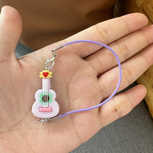 Load image into Gallery viewer, Dollhouse Mini Pendant Guitar Cartoon Cute Little Mini Musical Instrument Ornament Cartoon Pendant Sweet Couple Best Friend Gift
