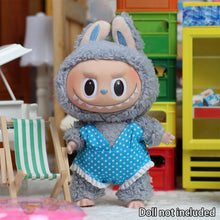 Load image into Gallery viewer, Miniature Polka Dot Swimwear for 17cm Labubu Dolls Cute DIY Doll Clothes Fashion Accessories Lovely Outfit Gifts for Girls Friends
