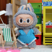 Load image into Gallery viewer, Miniature Polka Dot Swimwear for 17cm Labubu Dolls Cute DIY Doll Clothes Fashion Accessories Lovely Outfit Gifts for Girls Friends
