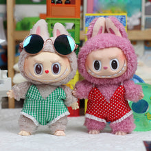 Load image into Gallery viewer, Miniature Polka Dot Swimwear for 17cm Labubu Dolls Cute DIY Doll Clothes Fashion Accessories Lovely Outfit Gifts for Girls Friends
