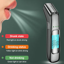 Load image into Gallery viewer, Automatic Breath Digital Alcohol Tester Professional Alcohol Detector Breathalyzer Alcotester LCD Display Drunk Driving Test
