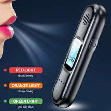 Load image into Gallery viewer, Automatic Breath Digital Alcohol Tester Professional Alcohol Detector Breathalyzer  Alcotester LCD Display Drunk Driving Test
