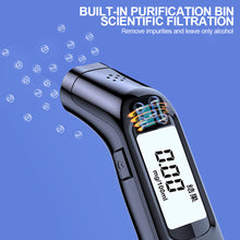 Load image into Gallery viewer, Portable Digital Alcohol Tester Professional Alcohol Detector Breathalyzer Alcotester LCD Display Automatic Breath Drunk Driving Alcohol Test
