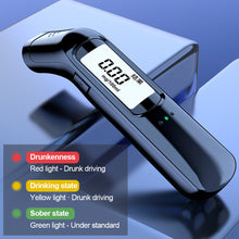 Load image into Gallery viewer, Portable Digital Alcohol Tester Professional Alcohol Detector Breathalyzer Alcotester LCD Display Automatic Breath Drunk Driving Alcohol Test

