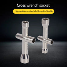 Load image into Gallery viewer, 3D Printer Nozzle Tool 4in1 M2 M2.5 M3 M4 Screw Nut Hexagonal Cross Wrench For E3D V6 MK8 Nozzles Mini Spanner
