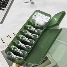 Load image into Gallery viewer, 7 Compartments Organizer Charger Cord Storage Box Data Cable Storage Case Reusable Cable Storage Box For Home Travel New
