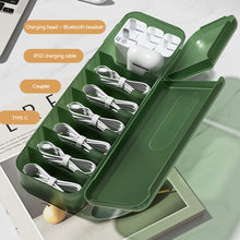 Load image into Gallery viewer, 7 Compartments Organizer Charger Cord Storage Box Data Cable Storage Case Reusable Cable Storage Box For Home Travel New
