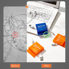 Load image into Gallery viewer, Portable Transparent Cable Organizer Cord Management Usb Cable Winder Retractable Phone Holder Charger Wire Storage Protector
