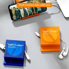 Load image into Gallery viewer, Portable Transparent Cable Organizer Cord Management Usb Cable Winder Retractable Phone Holder Charger Wire Storage Protector

