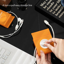 Load image into Gallery viewer, Portable Transparent Cable Organizer Cord Management Usb Cable Winder Retractable Phone Holder Charger Wire Storage Protector
