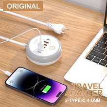 Load image into Gallery viewer, PD 50W Charger USB Type C 6 Ports QC3.0 Mobile Phone Wall Adapter With Touch LED Light For iPhone Samsung Xiaomi Travel Charger
