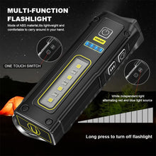 Load image into Gallery viewer, NEW Design Super Bright LED Source Work Lamp with Magnet Alarm SOS Key Chain Power Bank Waterproof Emergency Flashlight
