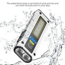 Load image into Gallery viewer, NEW Design Super Bright LED Source Work Lamp with Magnet Alarm SOS Key Chain Power Bank Waterproof Emergency Flashlight
