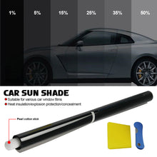 Load image into Gallery viewer, 300*50CM Car Window Privacy Tint Film with Pearl Stick Auto Vinyl Anti Look Glass Sticker Foils Ceramic Solar UV Protector Sunshade

