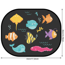 Load image into Gallery viewer, 2Pcs Car SunShade with Storage Bag Side Window Windscreen Roof Window Cartoon For Children Adults Adsorption SunShade Sunvisor
