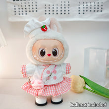 Load image into Gallery viewer, Miniature Colorful Heart Dress Set for 17cm Labubu Dolls Cute DIY Doll Clothes Fashion Accessories Lovely Outfit Gifts for Girls Friends

