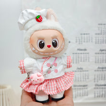 Load image into Gallery viewer, Miniature Colorful Heart Dress Set for 17cm Labubu Dolls Cute DIY Doll Clothes Fashion Accessories Lovely Outfit Gifts for Girls Friends
