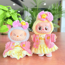 Load image into Gallery viewer, Miniature Colorful Dress and Sweater Set for 17cm Labubu Dolls Cute DIY Doll Clothes Fashion Accessories Lovely Outfit Gifts for Girls Friends
