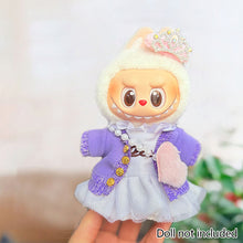 Load image into Gallery viewer, Miniature Colorful Dress and Sweater Set for 17cm Labubu Dolls Cute DIY Doll Clothes Fashion Accessories Lovely Outfit Gifts for Girls Friends
