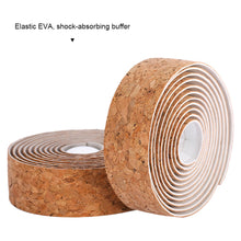 Load image into Gallery viewer, 2PCS Road Bike Wood Grain Handlebars Anti-Slip Shock-Absorbing Sweat Belt With Adhesive Glue Riding Equipment
