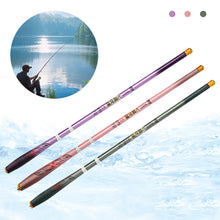 Load image into Gallery viewer, 1PC 1.8/2.1/2.4M Shrinkable Small Carbon Pole 46CM Short Section Portable Stream Fishing Rod Fishing Accessories

