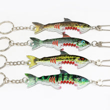 Load image into Gallery viewer, 1PC 34G/9CM Simulation Lure Bait Fish-Shaped Bottle Opener Portable Keychain Iron Plate Bait
