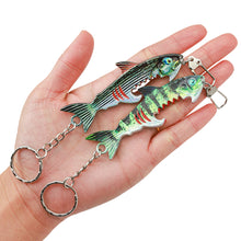 Load image into Gallery viewer, 1PC 34G/9CM Simulation Lure Bait Fish-Shaped Bottle Opener Portable Keychain Iron Plate Bait
