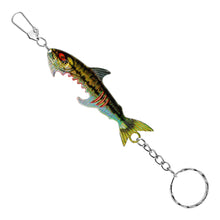 Load image into Gallery viewer, 1PC 34G/9CM Simulation Lure Bait Fish-Shaped Bottle Opener Portable Keychain Iron Plate Bait
