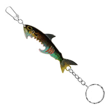 Load image into Gallery viewer, 1PC 34G/9CM Simulation Lure Bait Fish-Shaped Bottle Opener Portable Keychain Iron Plate Bait
