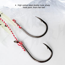 Load image into Gallery viewer, 1PC 10/12/15CM Simulated Squid Lure Bait With Double Hook Sea Fishing Luminous Fake Bait Fishing Supplies
