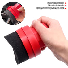 Load image into Gallery viewer, Car Tire Waxing Sponge Wax Applicator Pad with Lid Curved Shaped Easy Waxing Tire Sponge Tire Cleaning Tools
