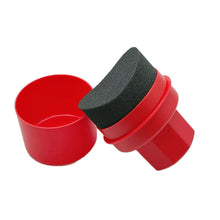 Load image into Gallery viewer, Car Tire Waxing Sponge Wax Applicator Pad with Lid Curved Shaped Easy Waxing Tire Sponge Tire Cleaning Tools
