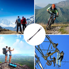 Load image into Gallery viewer, 304 Stainless Steel Safety Tether Cable Wire Rope for Hard Hat Security Helmet Tools Keys Equipment Durable Lanyard
