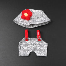 Load image into Gallery viewer, Miniature Cartoonist Overalls Set for 17cm Labubu Dolls Cute DIY Doll Clothes Fashion Accessories Lovely Outfit Gifts for Girls Friends
