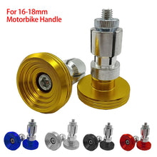 Load image into Gallery viewer, 2Pcs CNC Aluminum Motorcycle Handlebar Grips Bar End Cap Plugs Slider for 16-18mm Motorbike Handle

