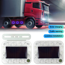 Load image into Gallery viewer, Car Square Solar Energy Warning Light LED Flashlight Indicator In-Night Caution Strobe Warning Light Running Lamp For All Vehicle
