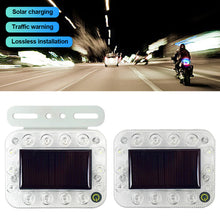 Load image into Gallery viewer, Car Square Solar Energy Warning Light LED Flashlight Indicator In-Night Caution Strobe Warning Light Running Lamp For All Vehicle
