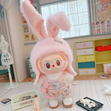 Load image into Gallery viewer, Doll Hat for 17cm Labubu 10cm Cotton Doll Color Match Head Cover Kawaii Cute Doll Accessories Kids Girls Toys
