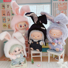Load image into Gallery viewer, Doll Hat for 17cm Labubu 10cm Cotton Doll Color Match Head Cover Kawaii Cute Doll Accessories Kids Girls Toys

