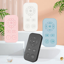 Load image into Gallery viewer, 9-Key Wireless Bluetooth Phone Remote Control for Short Videos Auto-Like Browsing Photo Taking eBook Page Turning Compatible for TikTok YouTube Kindle
