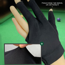 Load image into Gallery viewer, 1PC Professional Three-Finger Billiard Gloves With Non-Slip Mat Lightweight Breathable High Elastic Nylon Gloves Billiard Supplies Accessories
