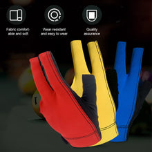 Load image into Gallery viewer, 1PC Professional Three-Finger Billiard Gloves With Non-Slip Mat Lightweight Breathable High Elastic Nylon Gloves Billiard Supplies Accessories
