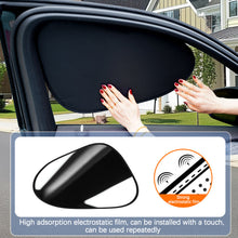 Load image into Gallery viewer, Car Window Sunshade Curtain Static Cling Sun Blocker for Side Windows UV &amp; Heat Protection Sun Protection Heat Blocking
